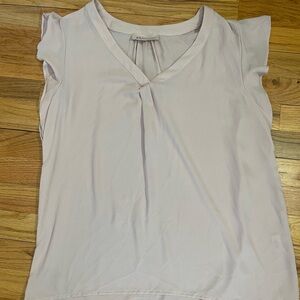 Philosophy Sheer Cap Sleeve Blouse